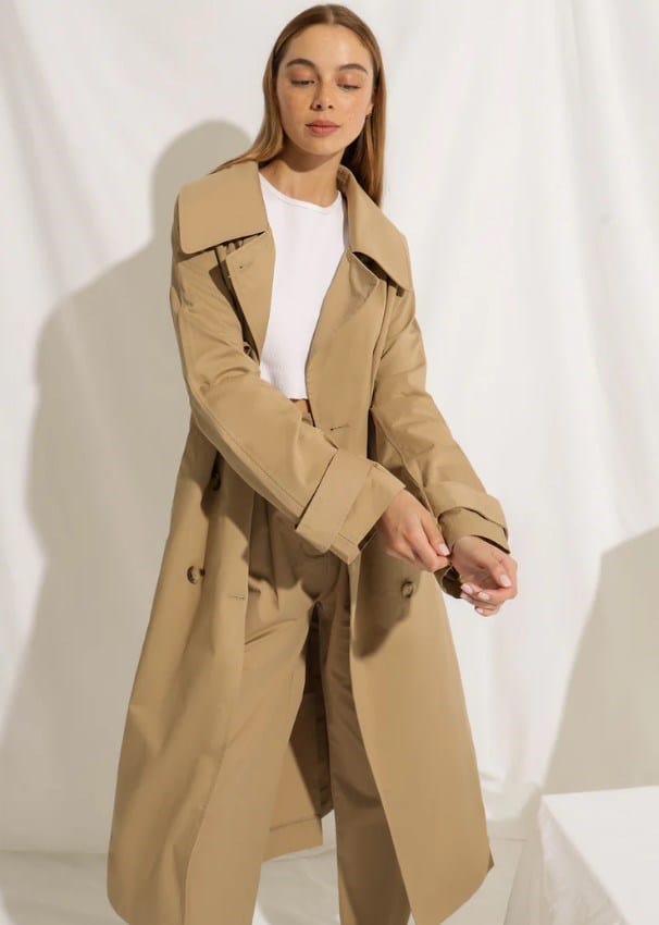 Load image into Gallery viewer, Nude Lucy Womens Winston Trench Coat
