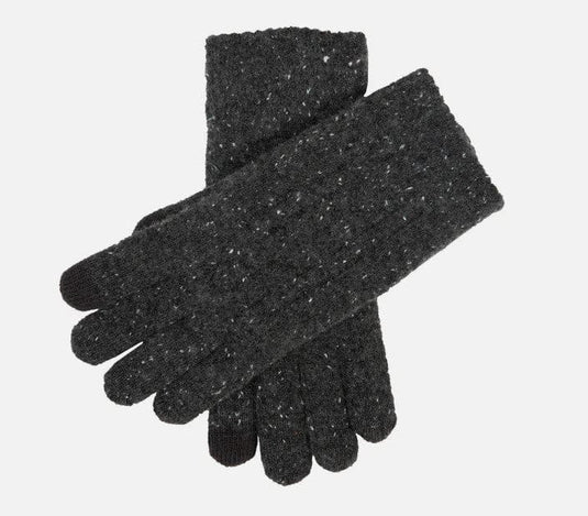 Dents Mens Speckled Cable Knit Glove