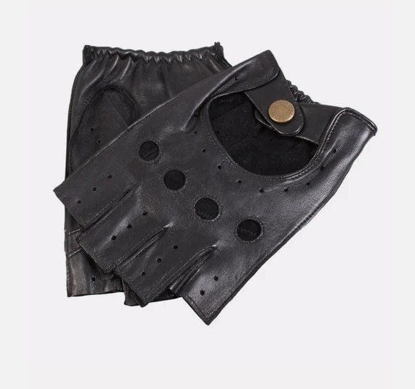 Load image into Gallery viewer, Dents Mens Cut Off Finger Driving Glove With Knuckle Holes
