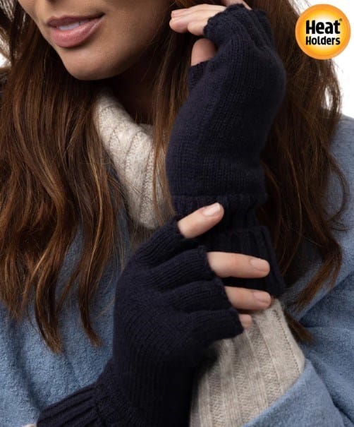 Heat Holders Womens Fingerless Thermal Gloves