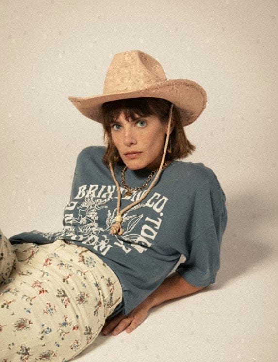 Load image into Gallery viewer, Brixton Austin Straw Cowboy Hat - Soft Pink
