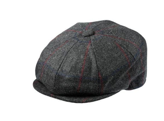 Load image into Gallery viewer, Christys London Mens 8 Piece Baker Boy Tweed Cap
