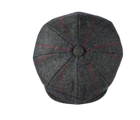 Load image into Gallery viewer, Christys London Mens 8 Piece Baker Boy Tweed Cap
