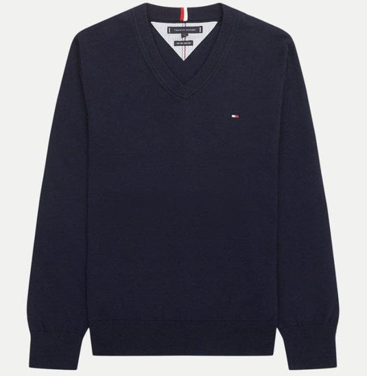 Tommy Hilfiger Mens Classic V-Neck Sweater - Main Image