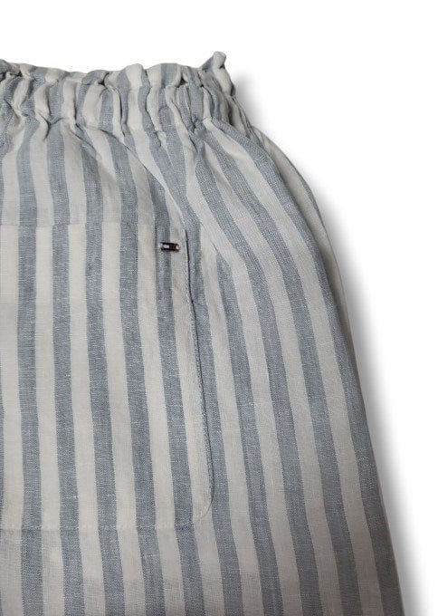 Load image into Gallery viewer, Tommy Hilfiger Womens Linen Stripe Pull On Short
