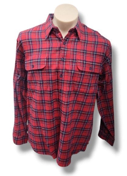 Bisley Mens Long Sleeve Flannel Full Button Check Shirt