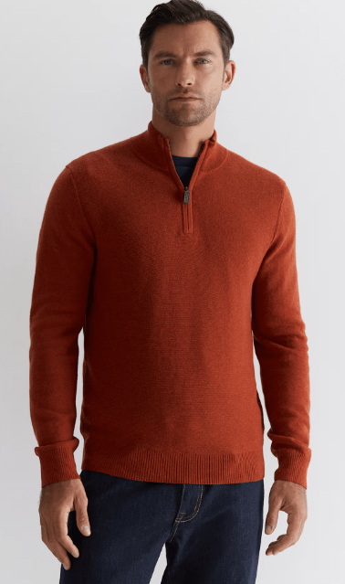 Load image into Gallery viewer, Blazer Mens Hamish Lambswool 1/2 Zip Knit
