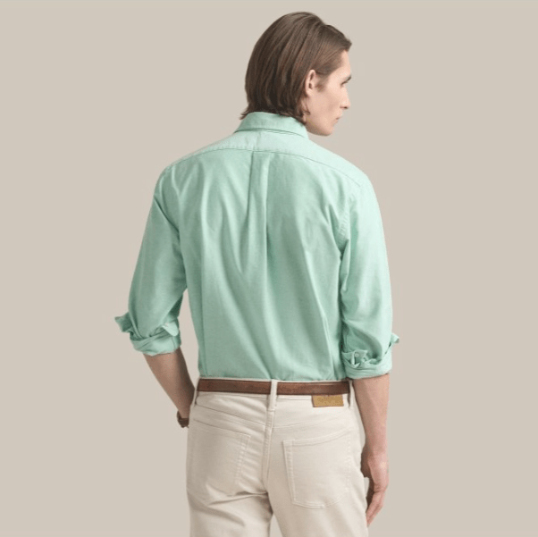 Load image into Gallery viewer, Polo Ralph Lauren Mens Custom Fit 100% Cotton Long Sleeve Woven Shirt - Emerald
