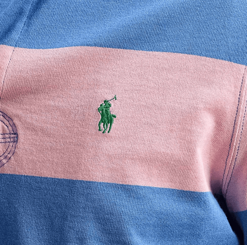 Load image into Gallery viewer, Polo Ralph Lauren Mens Classic Fit 100% Cotton Long Sleeve Knit Rugby - Pink
