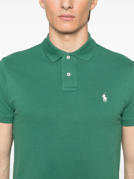 Polo Ralph Lauren Mens Custom Slim Fit Knit Shirt - Green