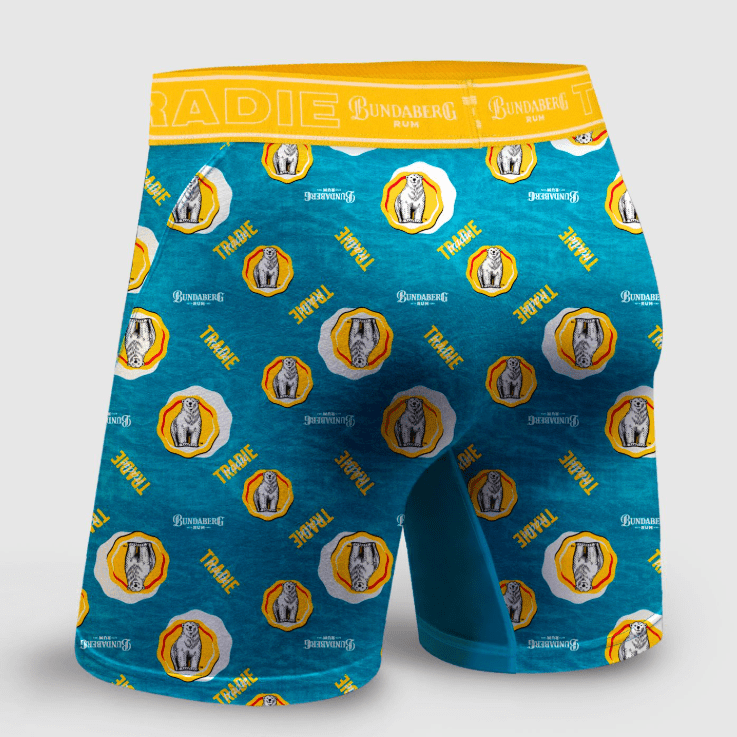 Load image into Gallery viewer, Tradie Mens No Chafe Bamboo Long Leg Trunks - Bundy
