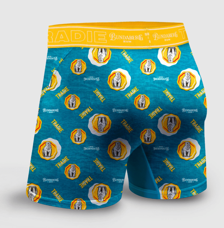 Load image into Gallery viewer, Tradie Mens No Chafe Bamboo Mid LengthTrunks - Bundy
