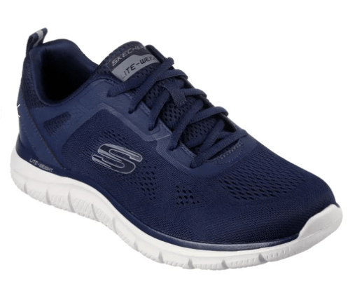 Load image into Gallery viewer, Skechers Mens Memory Foam Track Broader Runner - Navy
