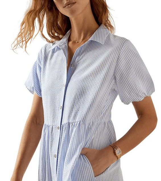 Load image into Gallery viewer, Ariat Womens Dovestone Seersucker Dress
