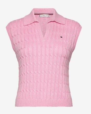 Load image into Gallery viewer, Tommy Hilfiger Womens Cable Polo Vest
