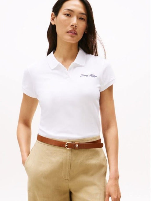 Tommy Hilfiger Womens Slim Stretch Cotton Polo