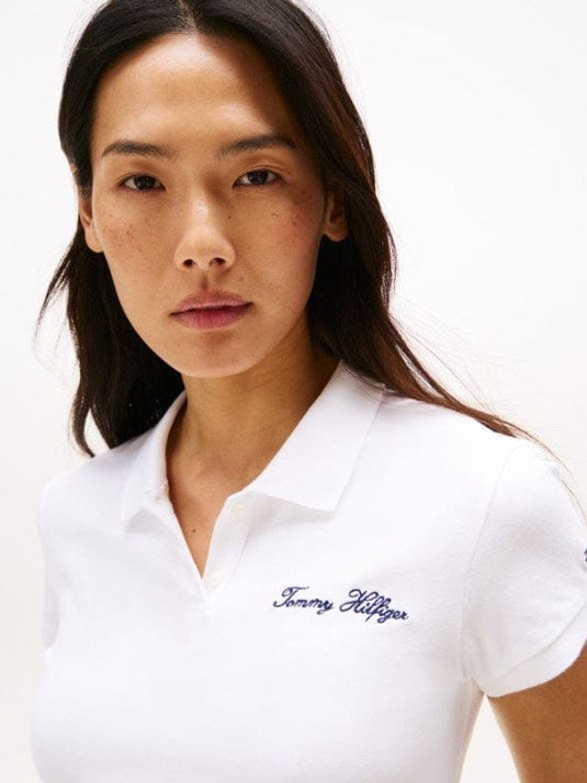 Tommy Hilfiger Womens Slim Stretch Cotton Polo