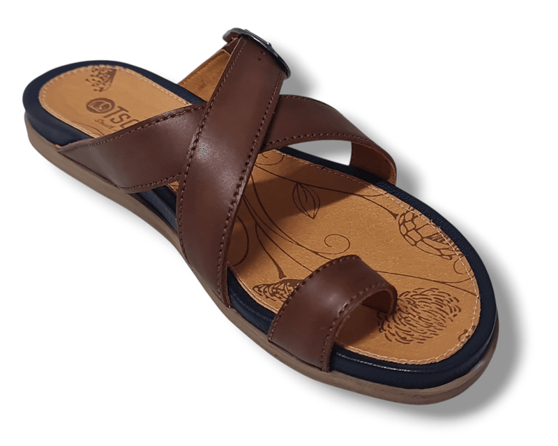 Load image into Gallery viewer, Tsonga Womens Bembezi Sandals - Sable/Marine
