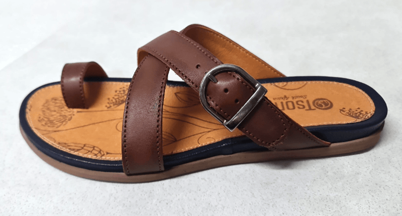 Load image into Gallery viewer, Tsonga Womens Bembezi Sandals - Sable/Marine

