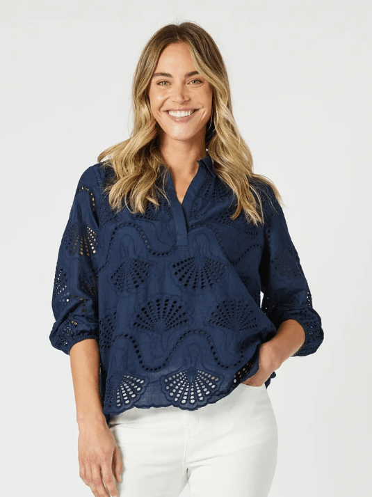 Load image into Gallery viewer, Hammock &amp; Vine Womens Shelly Lace Top
