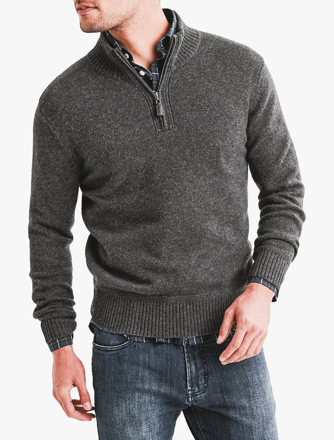 Load image into Gallery viewer, Blazer Mens Hamish Lambswool 1/2 Zip Knit
