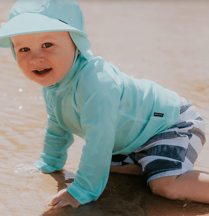 Bedhead Kids Long Sleeve Long Sleeve Rashie With Zip back Top Swimwear