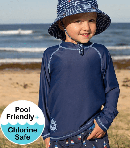 Load image into Gallery viewer, Bedhead Kids Long Sleeve Long Sleeve Rashie With Zip back Top Swimwear
