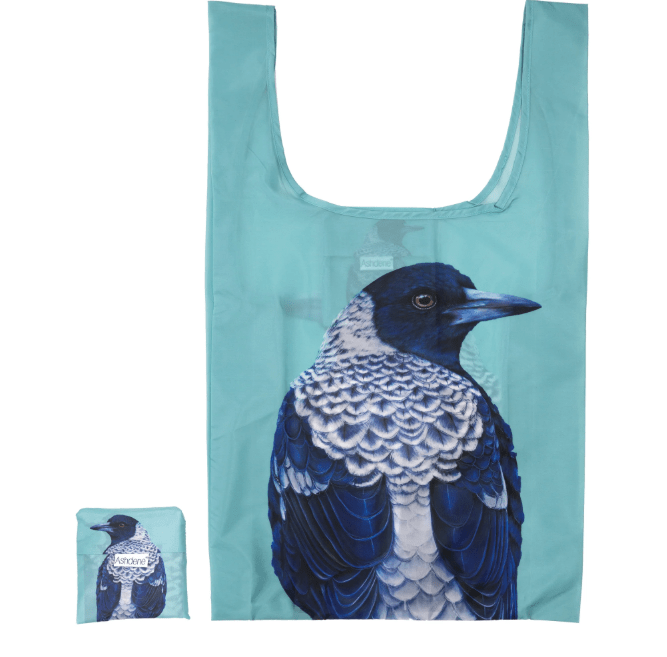 Load image into Gallery viewer, Ashdene Modern Birds magpie Reusable Tote Bag
