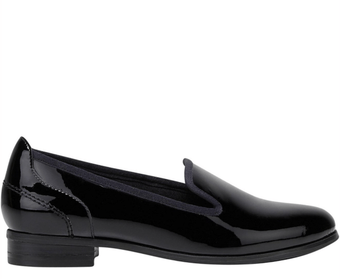 Hush Puppies Womens The Albert - Black Patent