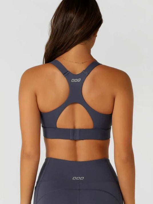 Lorna Jane Womens Easy Zip On Max Support Sports Bra