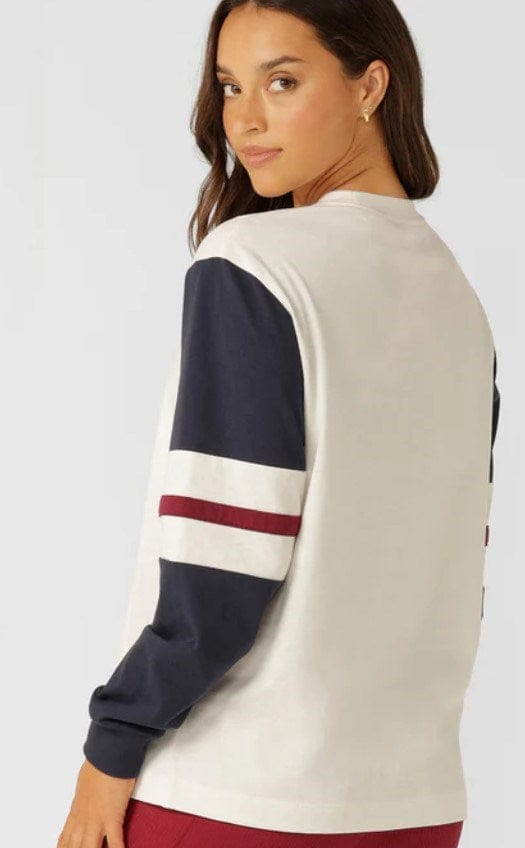 Load image into Gallery viewer, Lorna Jane Womens Varsity Long Sleeve T-Shirt
