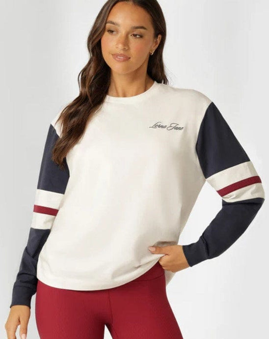 Lorna Jane Womens Varsity Long Sleeve T-Shirt