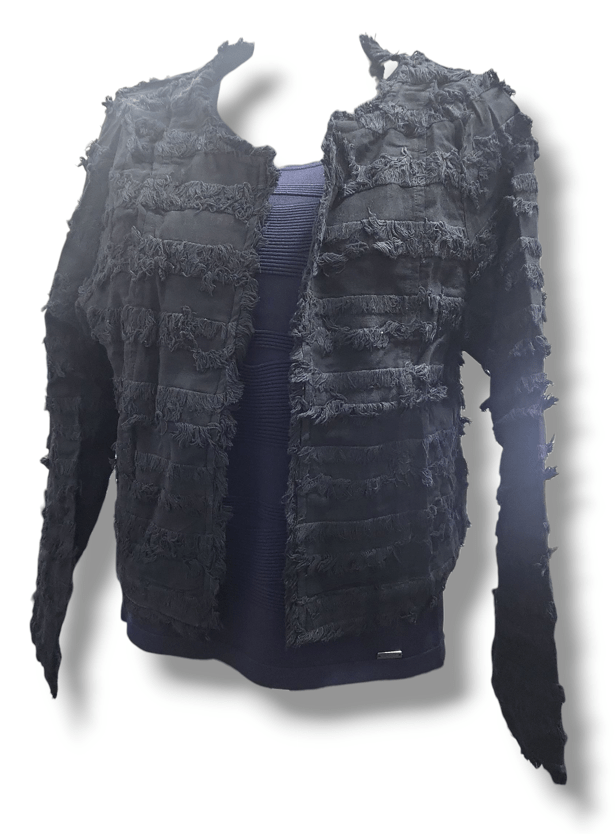 Load image into Gallery viewer, Picadilly Womens Collarless Fringed Jacket
