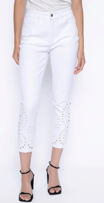 Picadilly Womens Cuffed Capri