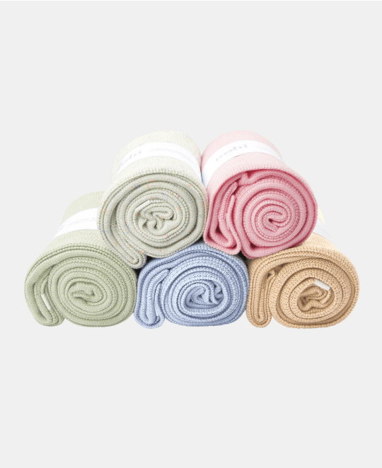Load image into Gallery viewer, Toshi 100% Organic Cotton Baby Blanket - Snowy Mist