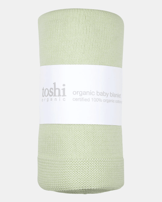 Toshi 100% Organic Cotton Baby Blanket - Snowy Mist