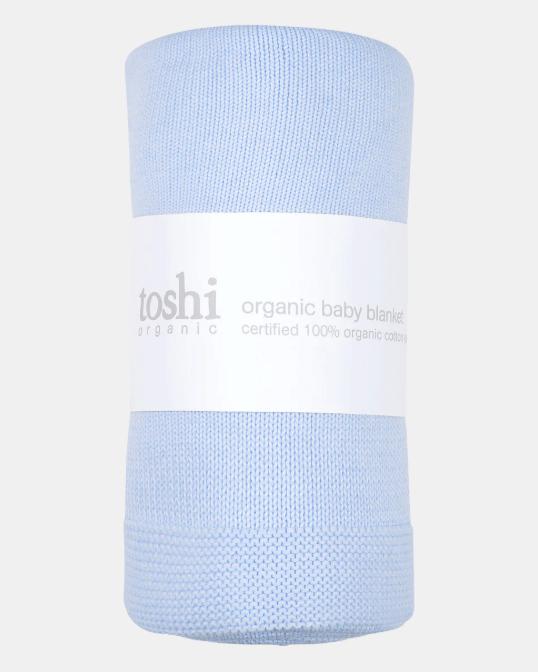 Load image into Gallery viewer, Toshi 100% Organic Cotton Baby Blanket - Sea Breeze