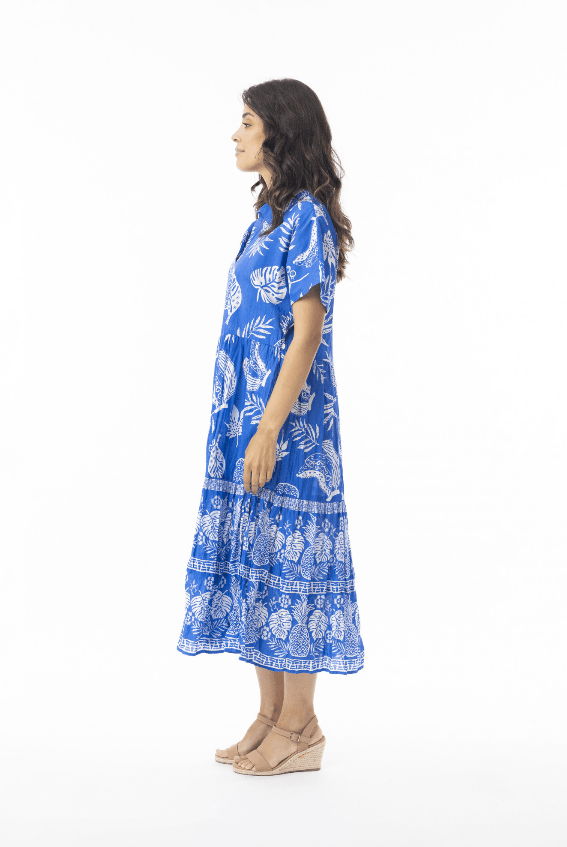 Load image into Gallery viewer, Orientique Womens Comodoro Layered Collar Dress
