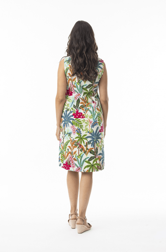 Load image into Gallery viewer, Orientique Womens Ovahe Shift Sleeveless Dress
