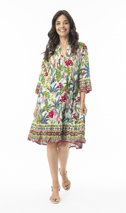 Orientique Womens Ovahe Pleated Dress