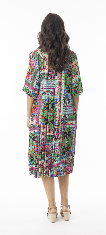 Orientique Womens Sao Bento Midi Bell Sleeve Dress