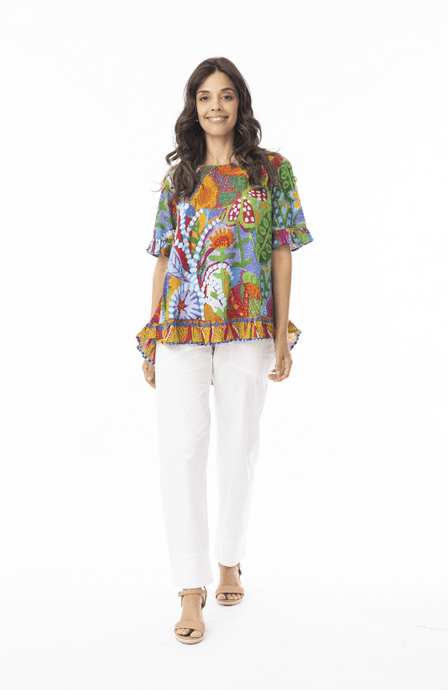 Orientique Womens Ipanema Frill Top