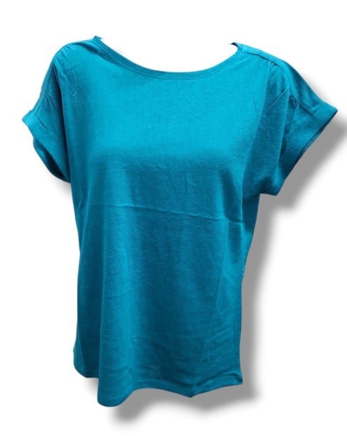 Corfu Womens Plain Dyed Linen Knit