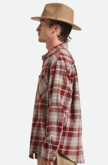 Brixton Messer Packable Fedora - Khaki