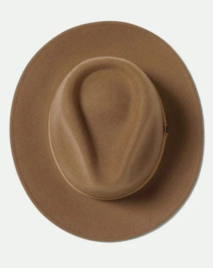 Load image into Gallery viewer, Brixton Messer Packable Fedora - Khaki
