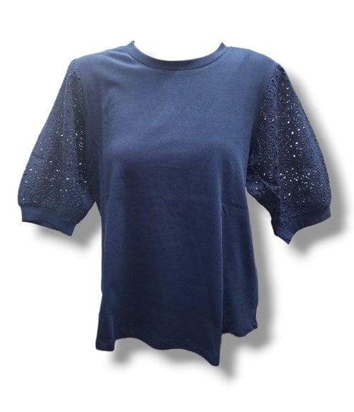 Load image into Gallery viewer, Maglia Womens Bonnie Broiderie Anglais Sleeve Top
