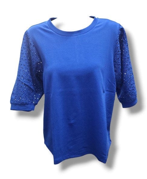 Load image into Gallery viewer, Maglia Womens Bonnie Broiderie Anglais Sleeve Top
