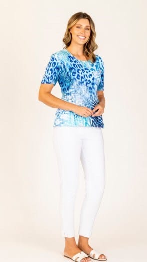 Renoma Womens Plisse Pleated Top