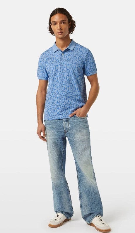 Scotch & Soda Mens Micro Diamond Print Polo