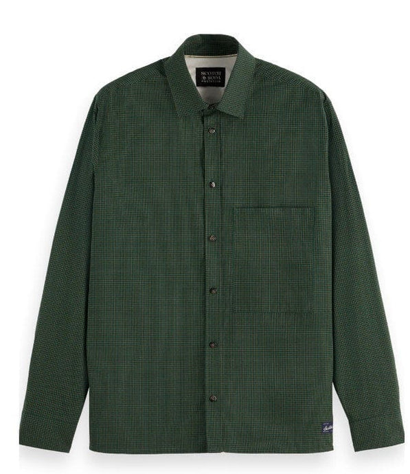 Scotch & Soda Mens Yarn Dyed Micro Check Shirt